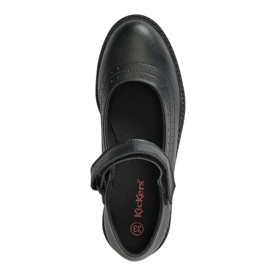Kickers Girls School Shoes Jnr Lachly Mary Jane Touch Fastening black - Image 5