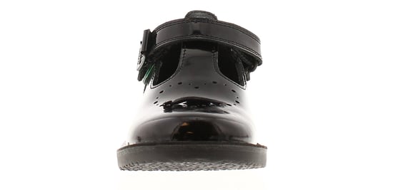 Kickers Girls School Shoes Younger Girls Kopi T Bar Heart Leather Buckle black - Image 3