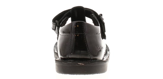Kickers Girls School Shoes Younger Girls Kopi T Bar Heart Leather Buckle black - Image 4
