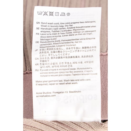 Acne Studios Ribbstickade Raka Byxor i Brun Viskos - Image 6