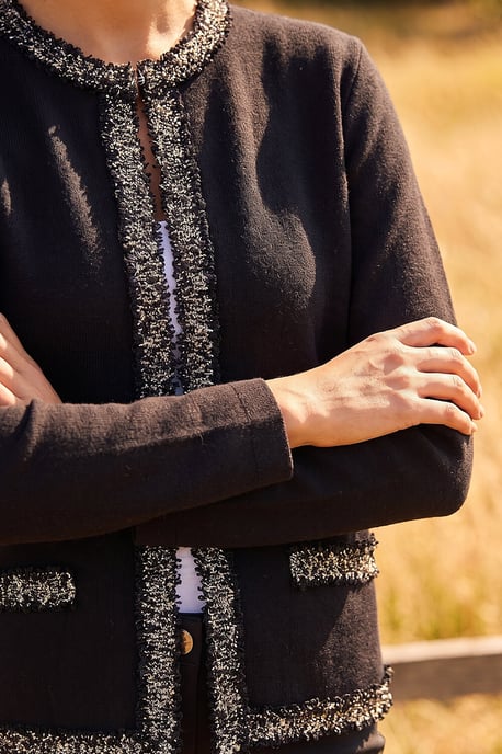 Tweed Detail Cardigan - Image 4
