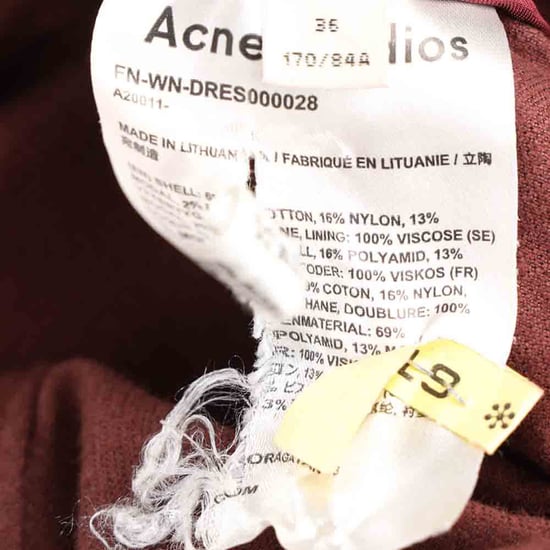 Acne Studios Ärmlös Midiklänning i Vinröd Manchester - Image 5