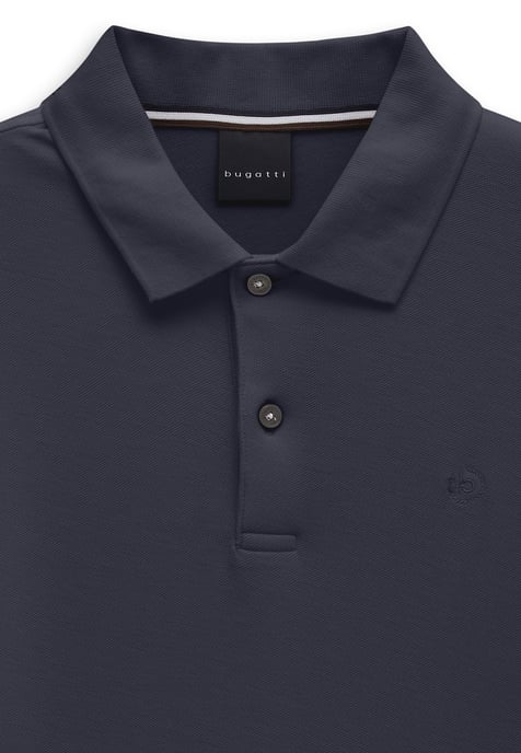 Bugatti Herren Polo-shirt van katoen met lange mouwen - Image 2