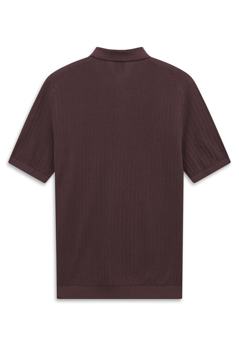 Bugatti Herren Gebreid poloshirt met korte mouwen, katoen, polokraag - Image 2