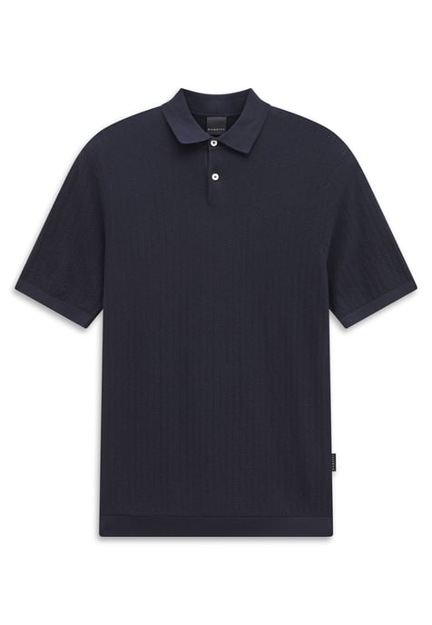 Bugatti Herren Gebreid poloshirt met korte mouwen, katoen, polokraag - Image 1