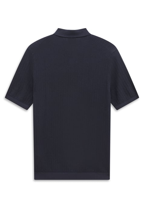 Bugatti Herren Gebreid poloshirt met korte mouwen, katoen, polokraag - Image 2