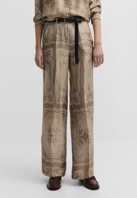 Bugatti Damen Vrijetijdsbroek Viscosebroek Grafische print - Image 1