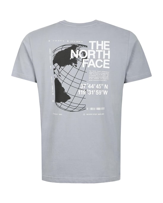 The North Face Globe Reload Relaxed T-Shirt Tradewinds Grey - Image 4