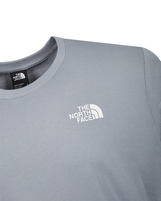 The North Face Globe Grid T-Shirt Grey - Image 3
