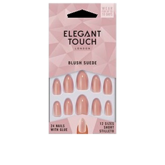 Core Colour Nails With Glue Short Stiletto #blush Suede - Image 1
