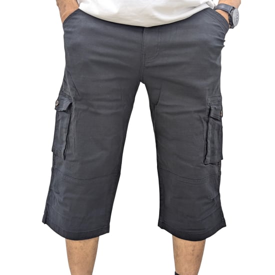 Mens Cargo Shorts Chino Pants 3/4 Camouflage Multi Pocket Long Three Quarter New - Image 4