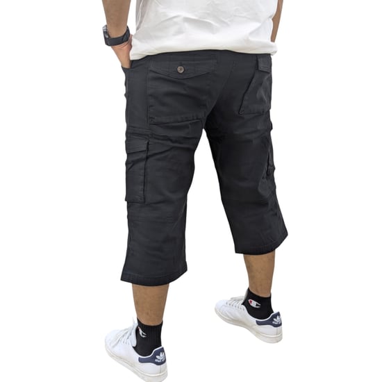 Mens Cargo Shorts Chino Pants 3/4 Camouflage Multi Pocket Long Three Quarter New - Image 5