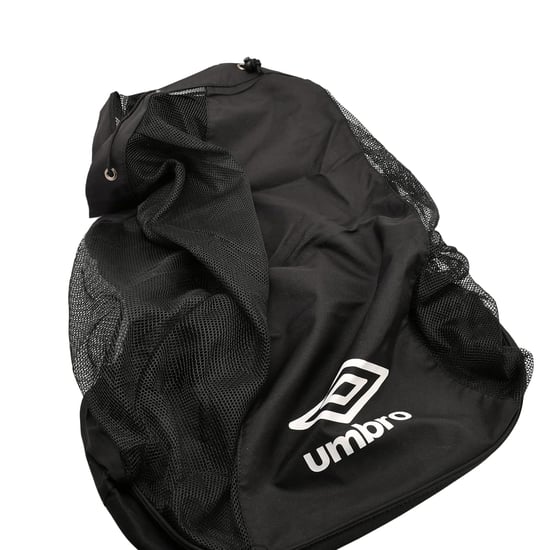 Umbro Logo Football Bag (Black/White) - Image 4