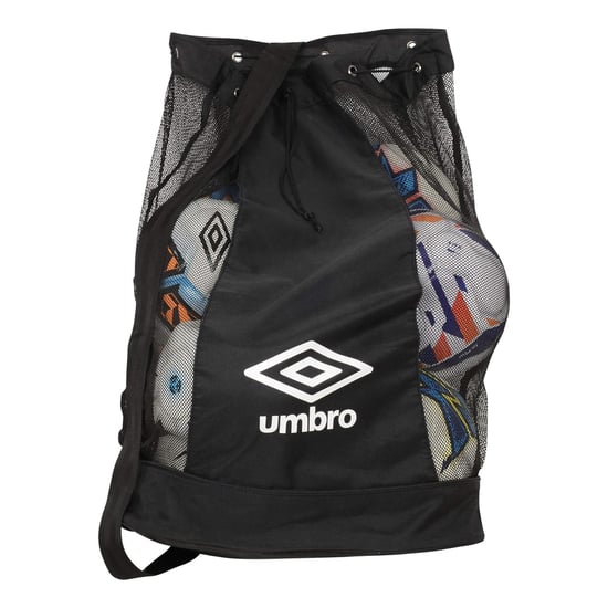 Umbro Logo Football Bag (Black/White) - Image 5