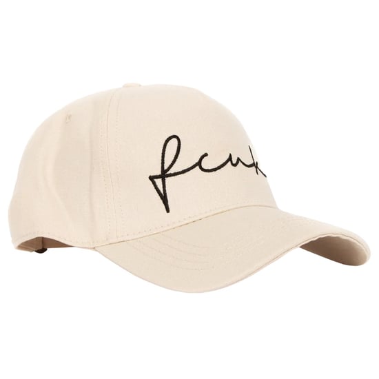 French Connection FCUK Scribble Baseball Cap (Stone) - Image 1