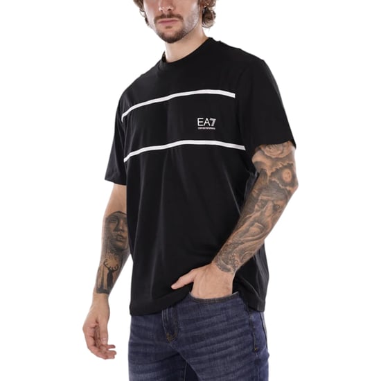 ARMANI EA7 6DPT47 Mens T Shirt Emporio Armani Short Sleeve Casual Cotton Tee Top - Image 5