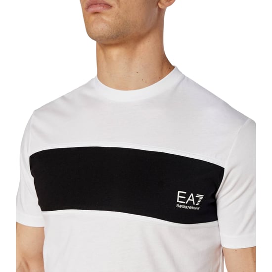 ARMANI EA7 6DPT47 Mens T Shirt Emporio Armani Short Sleeve Casual Cotton Tee Top - Image 5