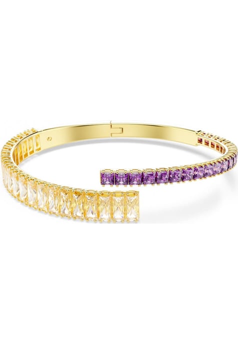 Swarovski Women's Matrix Pink Crystal Bangle 5731049 - Image 1