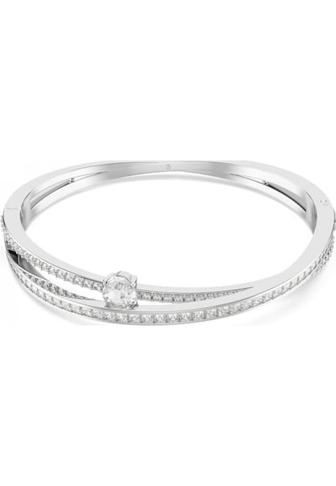 Swarovski Women's Hyperbola White Crystal Bangle 5691226 - Image 1