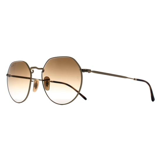 Ray-Ban Round Unisex Arista Gold Brown Gradient RB3565 Jack - Image 2