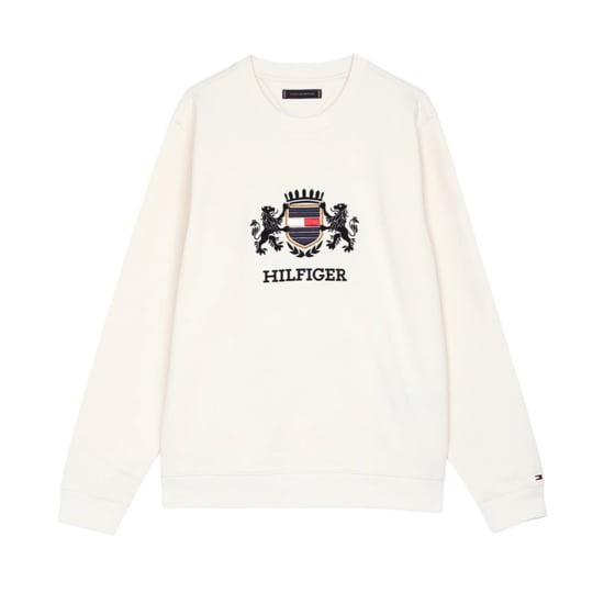 Tommy Hilfiger Mens ICON INTERLOCK HWK Sweatshirt Crew Neck Casual Cotton - Image 4