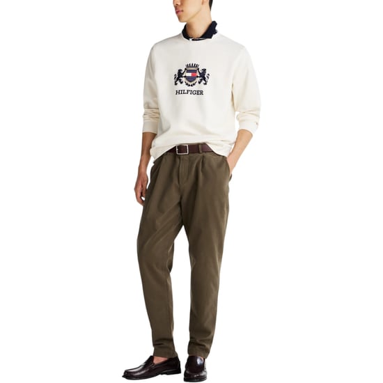 Tommy Hilfiger Mens ICON INTERLOCK HWK Sweatshirt Crew Neck Casual Cotton - Image 5