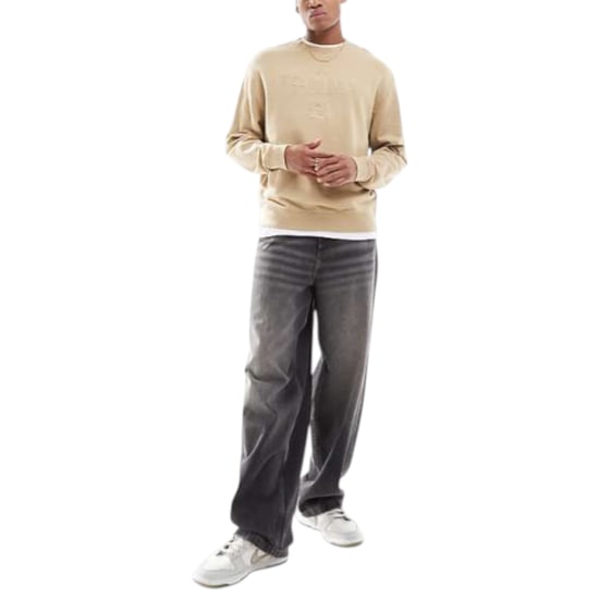 Tommy Hilfiger Mens Tonal Varsity Sweatshirt Casual Cotton Crew Neck New Top - Image 3