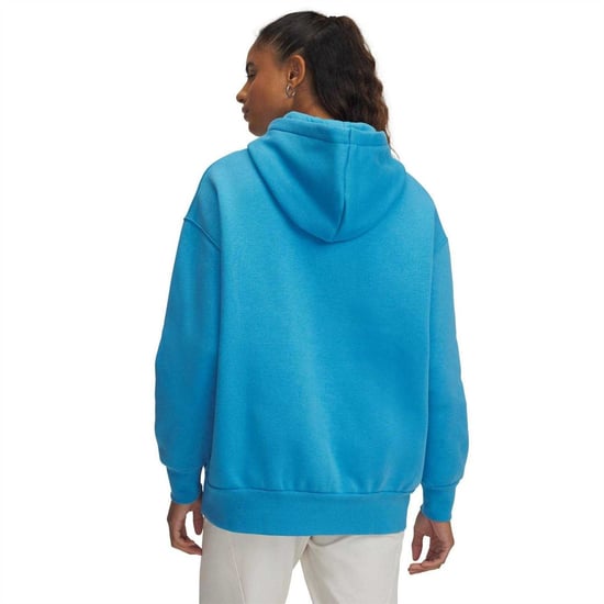 Under Armour Womens/Ladies Icon Fleece Oversized Hoodie (Blue) - Image 4