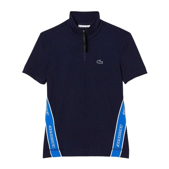 Lacoste Heren Ritssluiting Polo Shirt (Marineblauw) - Image 2
