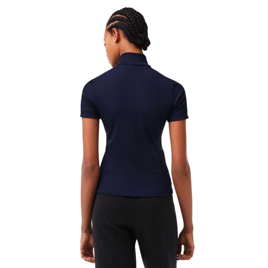 Lacoste Heren Ritssluiting Polo Shirt (Marineblauw) - Image 3