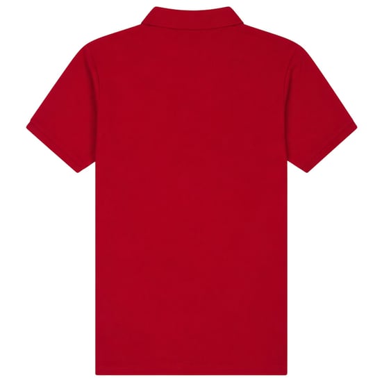 Farah Bugsworth-poloshirt met korte mouwen en borduursel voor jongens (Donkerrood) - Image 2