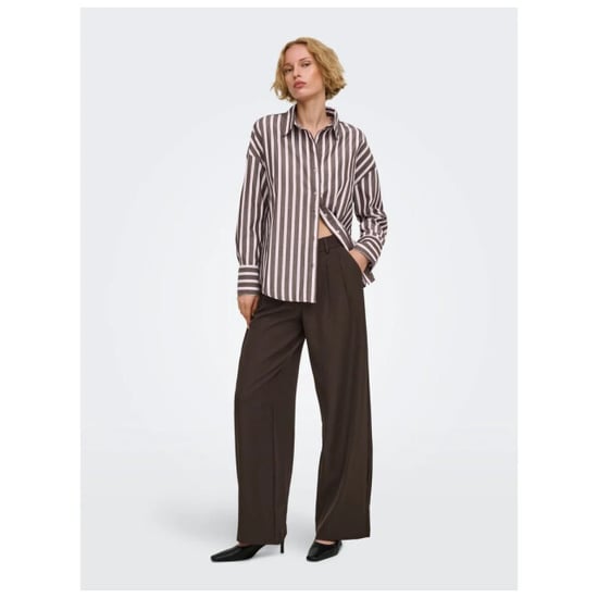 Only Onloregon alva lange mouw reg shirt coffee bean - Image 5
