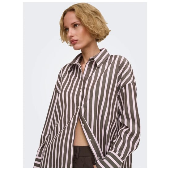 Only Onloregon alva lange mouw reg shirt coffee bean - Image 6