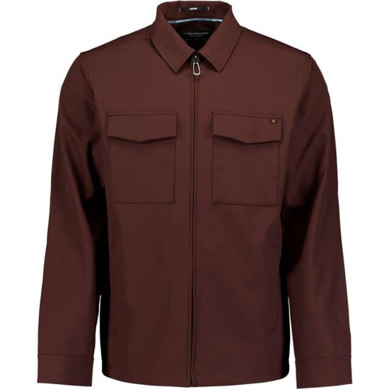 No Excess Overshirt full zipper stretch sedoc earth - Image 1