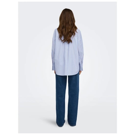 Only Onloregon alva lange mouw reg shirt dusty blue - Image 6