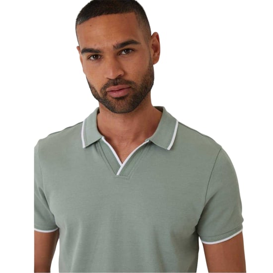 Threadbare Mens Marriage Collared Polo Shirt (Sage) - Image 4