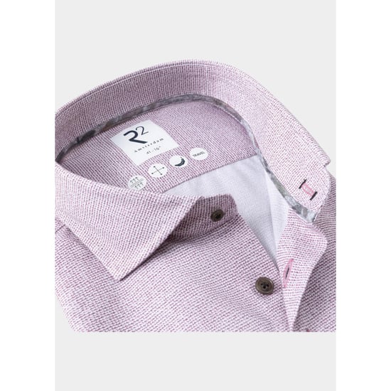 R2 Amsterdam Overhemd extra lange mouw knitted polyester sorona shir 134.wsp.xls.013/084 - Image 2