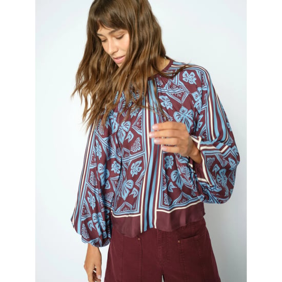 Mos Mosh 181040 278 mosmosh mmmilkey linocut blouse port royale - Image 1