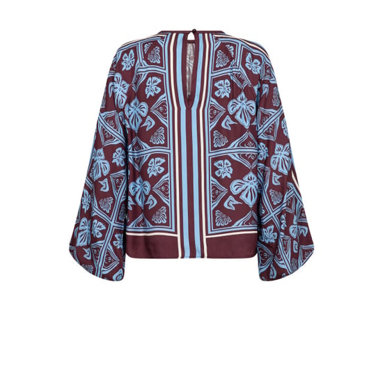 Mos Mosh 181040 278 mosmosh mmmilkey linocut blouse port royale - Image 3