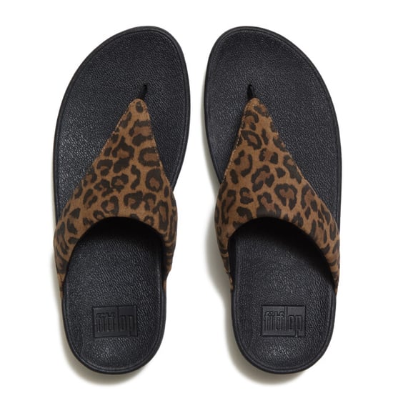 FitFlop Lulu suede leopard toe-post sandals - Image 6