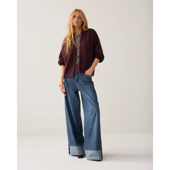 Summum 7s5844-7997 335 puff sleeve cardigan cozy melange knit dark burgundy - Image 3
