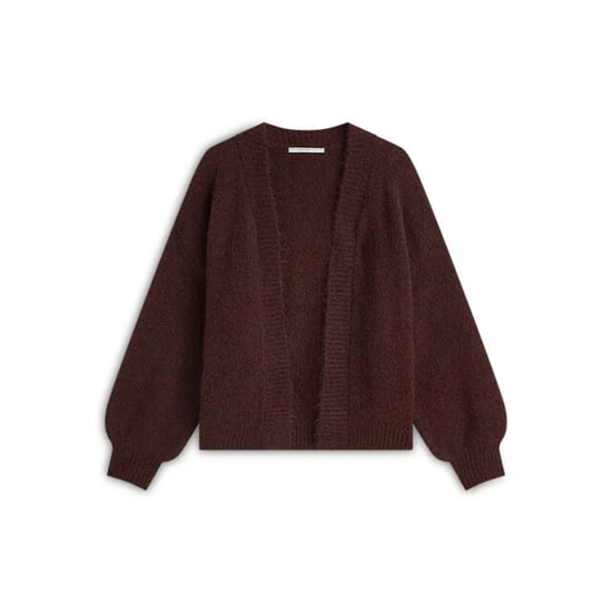 Summum 7s5844-7997 335 puff sleeve cardigan cozy melange knit dark burgundy - Image 4