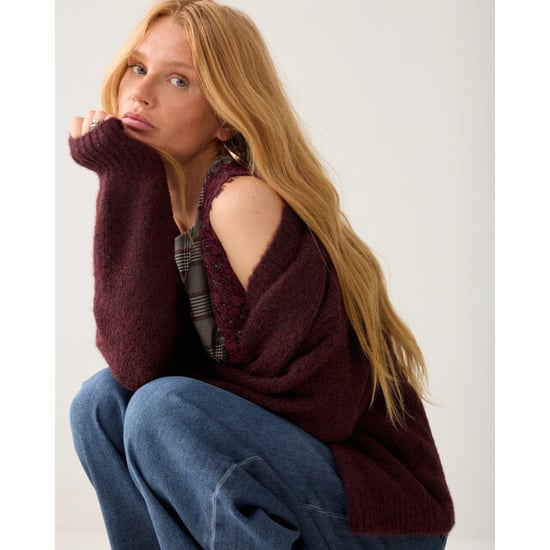 Summum 7s5844-7997 335 puff sleeve cardigan cozy melange knit dark burgundy - Image 6
