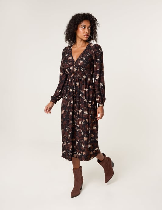 Button Front Midi Dress - Image 3