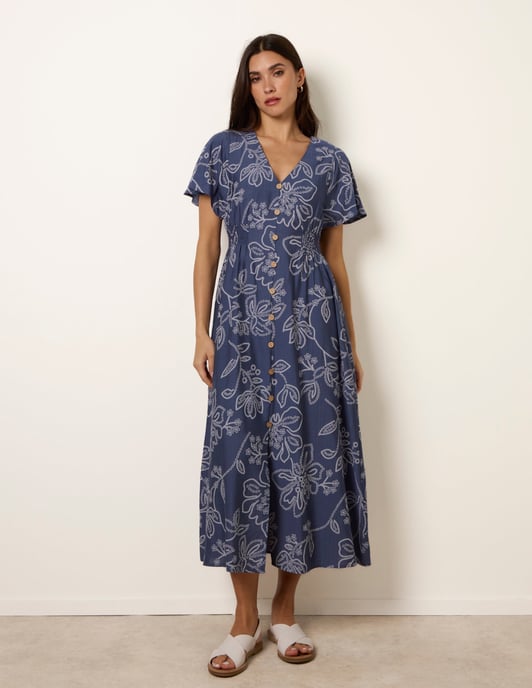 Button Front Midi Dress - Image 2