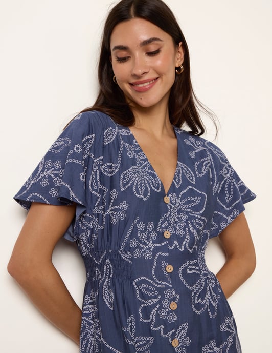 Button Front Midi Dress - Image 3