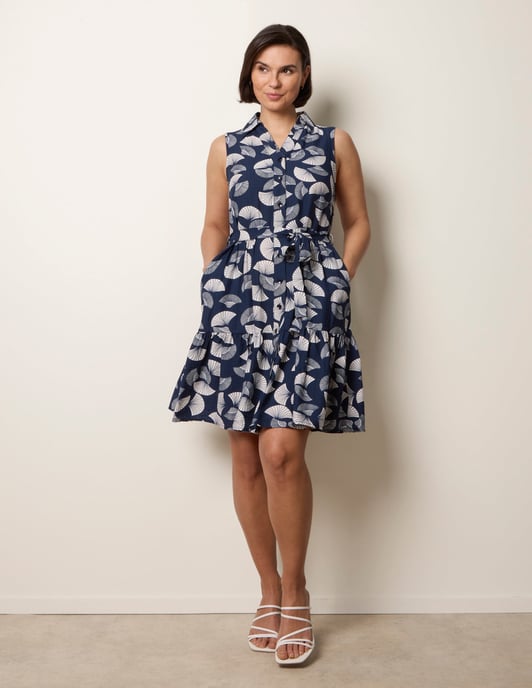 Sleeveless Shirt Dress - Image 1