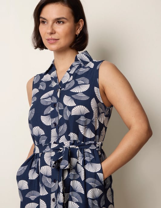 Sleeveless Shirt Dress - Image 3