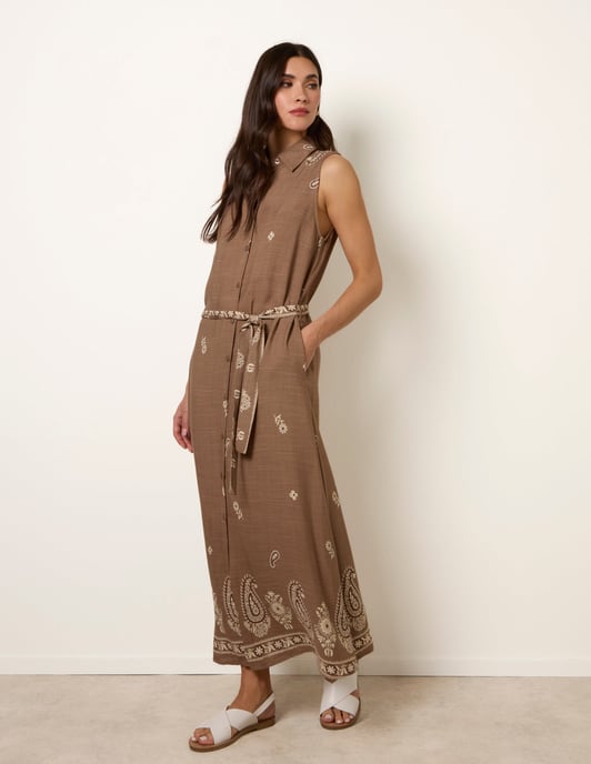 Dress With Paisley & Floral Print - Image 1