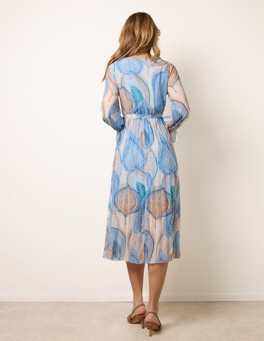 Crossover Pleated Dress - Image 4